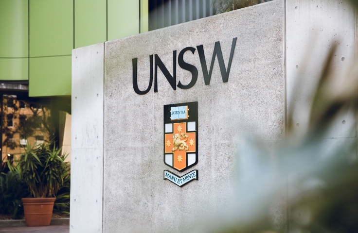 UNSW logo on campus