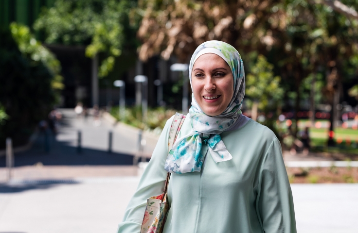 Female UNSW staff member wearing a hijab